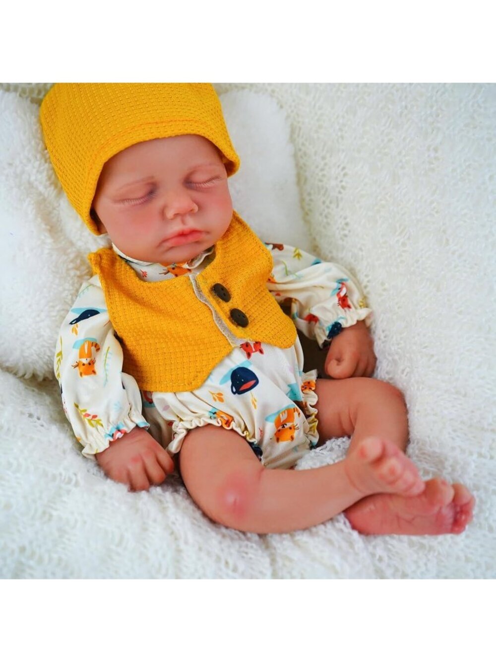 12 inch Girl Handmade Face Realistic Silicone Body Reborn Baby Doll For Kids